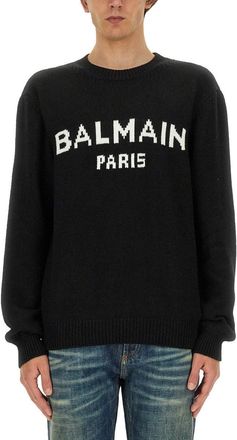 Balmain Jersey With Logo-Uomo