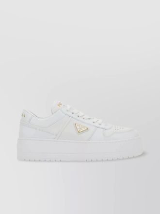 Prada leather low-top sneakers