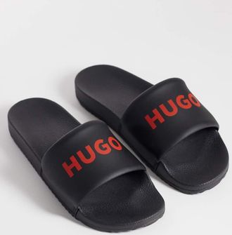 HUGO BOSS HUGO Red slider con logo nero
