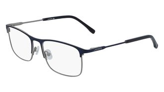 Lacoste Mens 54 mm Matte Blue Eyeglasses