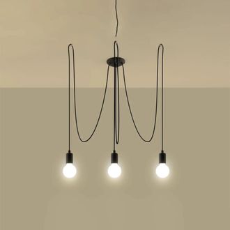 Wonderlamp L&aacute;mpara de techo grande con altura y anchura ajustable y 3 cables