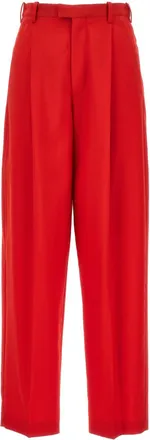 Marni Red Front pleat pants