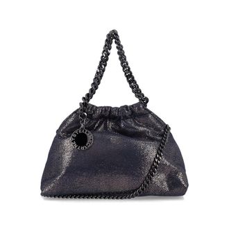 Stella McCartney Stella Mccartney Falabella Mini Drawstring Bag Dark Navy Polyester Shoulder