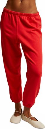 perfectwhitetee Johnny Ankle Jogger In Red