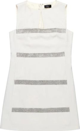 Nenette Kleedjes, Dames, Wit, S, Polyester, Abito