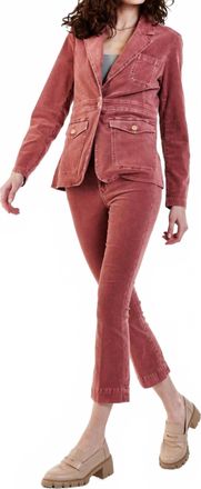 Dear John Denim Heather Color Corduroy Blazer In Cinnamon