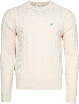 Fila Maglione intrecciato girocollo - Bianco
