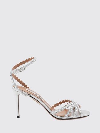 Aquazzura Sandali Con Tacco Donna colore Argento