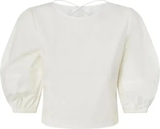Pinko Pinko, Overhemden, Dames, Wit, XS, Katoen, Acireale Blusa Popeline