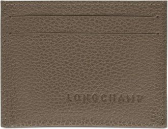 Longchamp Le Foulonn&eacute; card holder - women - Leather - One Size - Green