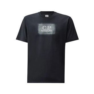 C.P. Company T-Shirts, male, Blue, Size: XS T-Shirts