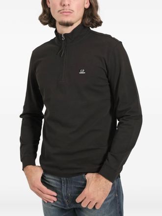 C.P. Company long-sleeved sweatshirt - men - Cotton/Elastane - S - Brown