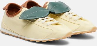 Jacquemus Tennis leather-trimmed canvas sneakers