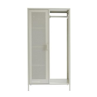 Pantone armario de metal arena beige con espacio para colgar h145cm