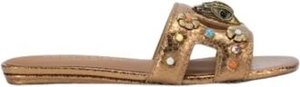 Kurt Geiger Dames Slippers - Dames - Sandalen - Beige - 40 EU - Schoenen