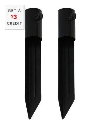 Sunnydaze Universal Ground Stake Durable Steel Torch Accessory with $3 Credit