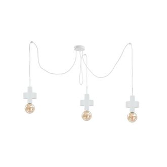 Netlighting Unica Cluster Pendant Ceiling Light White 3x E27