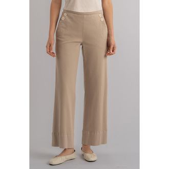 Kut from the Kloth High Waist Wide Leg Jeans in Sand at Nordstrom, Size 14