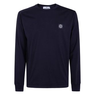 Stone Island Long Sleeves Classic T-Shirt - Heren - Longsleeves - Zwart - 3XL - Katoen - Tops