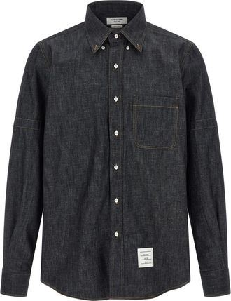 Thom Browne Blue Denim Shirt