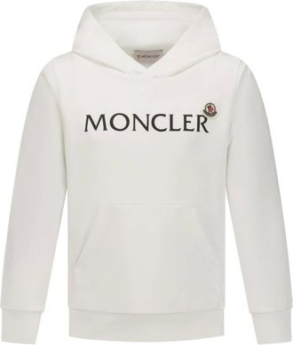 Moncler Natural Sweatshirt for Boys - male - Moncler - Kids Sweatshirts - White - 10 Y - Kids