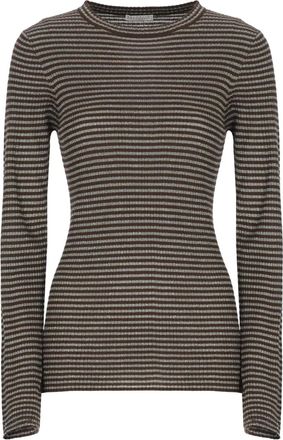 Brunello Cucinelli striped knitwear - Brown