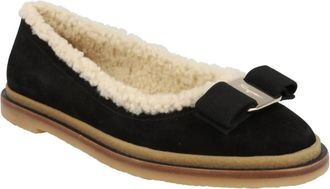 Ferragamo Womens Varina Par Flats In Black
