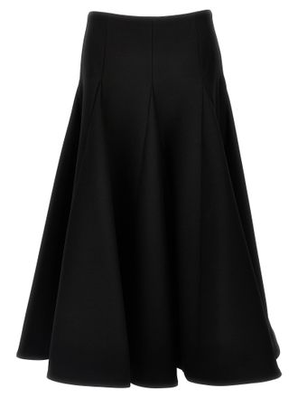 Valentino Garavani Black Virgin Wool Mini Womens Skirt