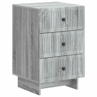 vidaXL Armario De Noche Con Caj&oacute;n Gris Sonoma 43 X 41 X 66,5 Cm Vidaxl