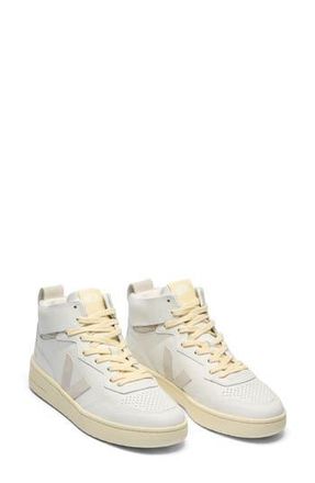 Veja V-95 High Top Sneaker in Extra-White Natural at Nordstrom Rack, Size 38.5