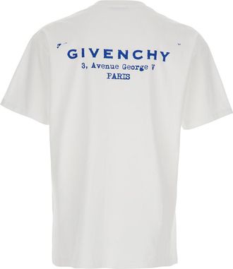 Givenchy Logo-Lettered Crewneck T-Shirt - White