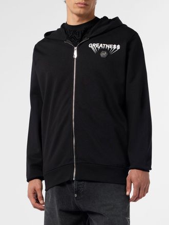 Philipp Plein Cotton Zip-Up Hoodie