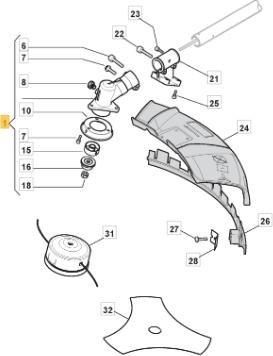 STIGA Sports Cabeza De Engranaje Cg415.3 -rdc Original Stiga - 183820507/0