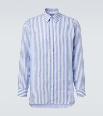 Charvet Striped linen shirt