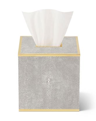 Aerin Classic Faux Shagreen Tissue Box Holder
