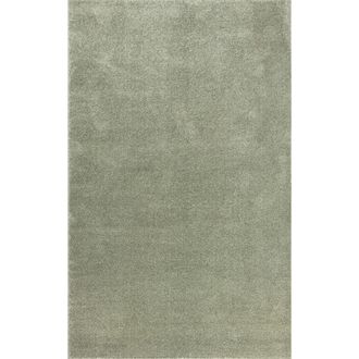 Jonathan Y Designs Haze Solid Low-Pile Area Rug in Green at Nordstrom, Size 2Ft 0In X 8Ft 0In