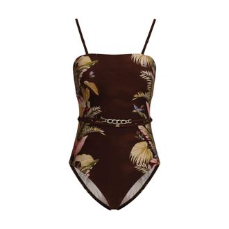 Zimmermann Brown Polyamide One-Piece Womens Swimsuit