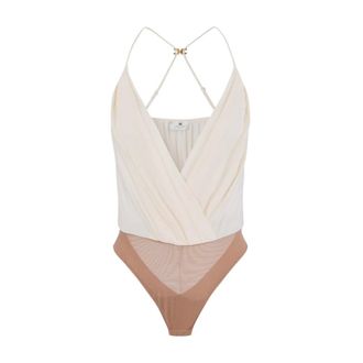 Elisabetta Franchi Body, female, Multicolor, Size: 2XL Georgette Viscose Body