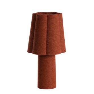 Light & Living L&aacute;mpara De Mesa - Musaby - Naranja - Textil - - Light&living