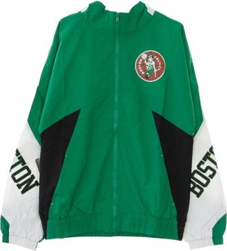 Mitchell & Ness Midseason Windbreaker Jacket - Heren - Fitness - Groen - S - Polyester - Fitness