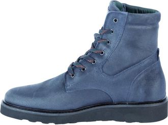 Paul Smith Buck Stivaletto - Heren - Veterlaarzen - Blauw - 45 EU - Leer - Schoenen