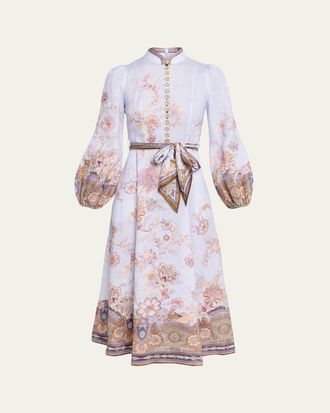 Zimmermann Luna Button Midi Dress