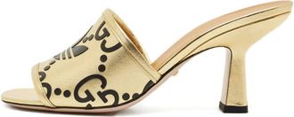 Gucci Mules con tacco X adidas - Oro