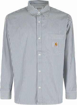 Carhartt Work in Progress Daldry Long-Sleeved Shirt - Heren - Casual Overhemden - Blauw - M - Overhemden