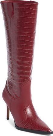 Steven New York Lanza Knee High Boot in Red Croco at Nordstrom Rack, Size 6.5
