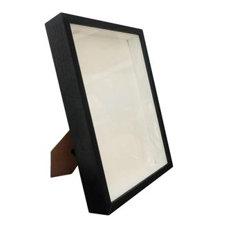 OEM Cornice A Giorno, Profondit&agrave; 3 Cm, Teca In Legno, Cornice Nera