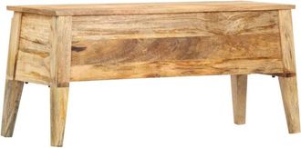 vidaXL Storage Box 99x35x48 cm Solid Mango Wood Vidaxl