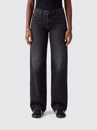 Levi's Jeans Flora a vita bassa in denim di cotone con gamba dritta