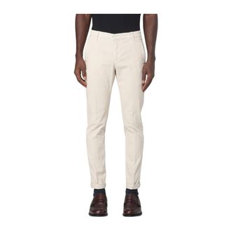 Dondup Slim-fit Trousers, male, White, W31, Corduroy Regular Fit Trousers