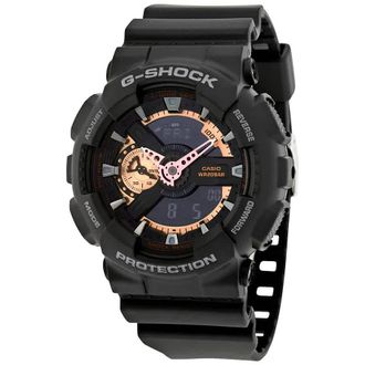Casio G-Shock Black Dial Resin Mens Watch GA110RG-1A